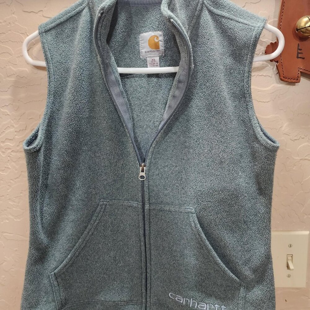Carhartt Fleece Vest Full Zip Women's XS Green